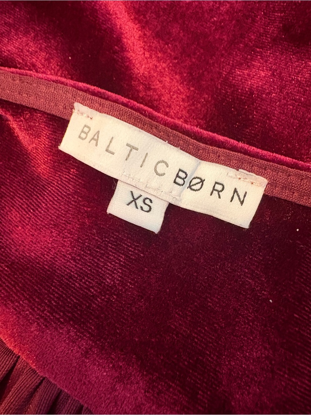 Baltic Born Burgundy Wrap Maxi Dress - Picture 2 of 3